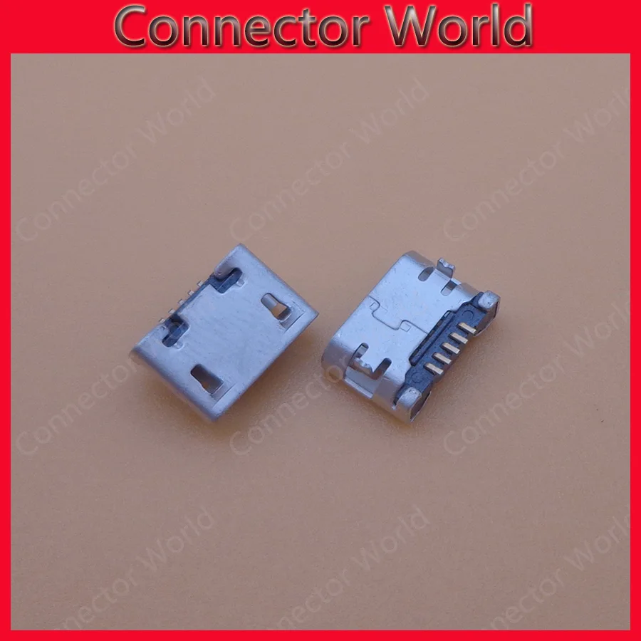 

50Pcs/lot Micro USB Jack Connector 5pin B Type Female For Lenovo PAD A1-07 E3 Mobile Phone 5 pin Charging port Socket repair