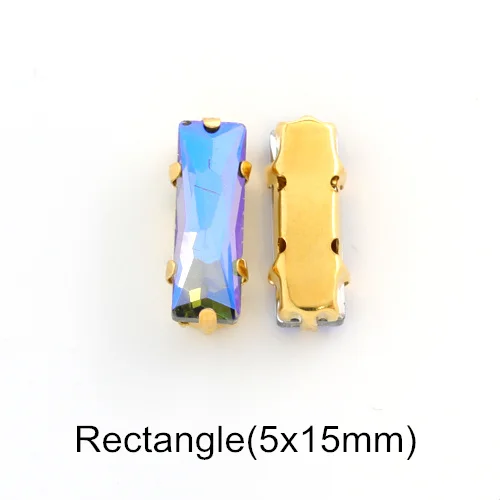 5x15mm--20PCS 20 шт черный бриллиант AB формы смешивания размеры пришить стразы с коготь Flatback Стекло шитье стразами камни для Сделай Сам одежда B1152 - Цвет: 5x15mm--20PCS