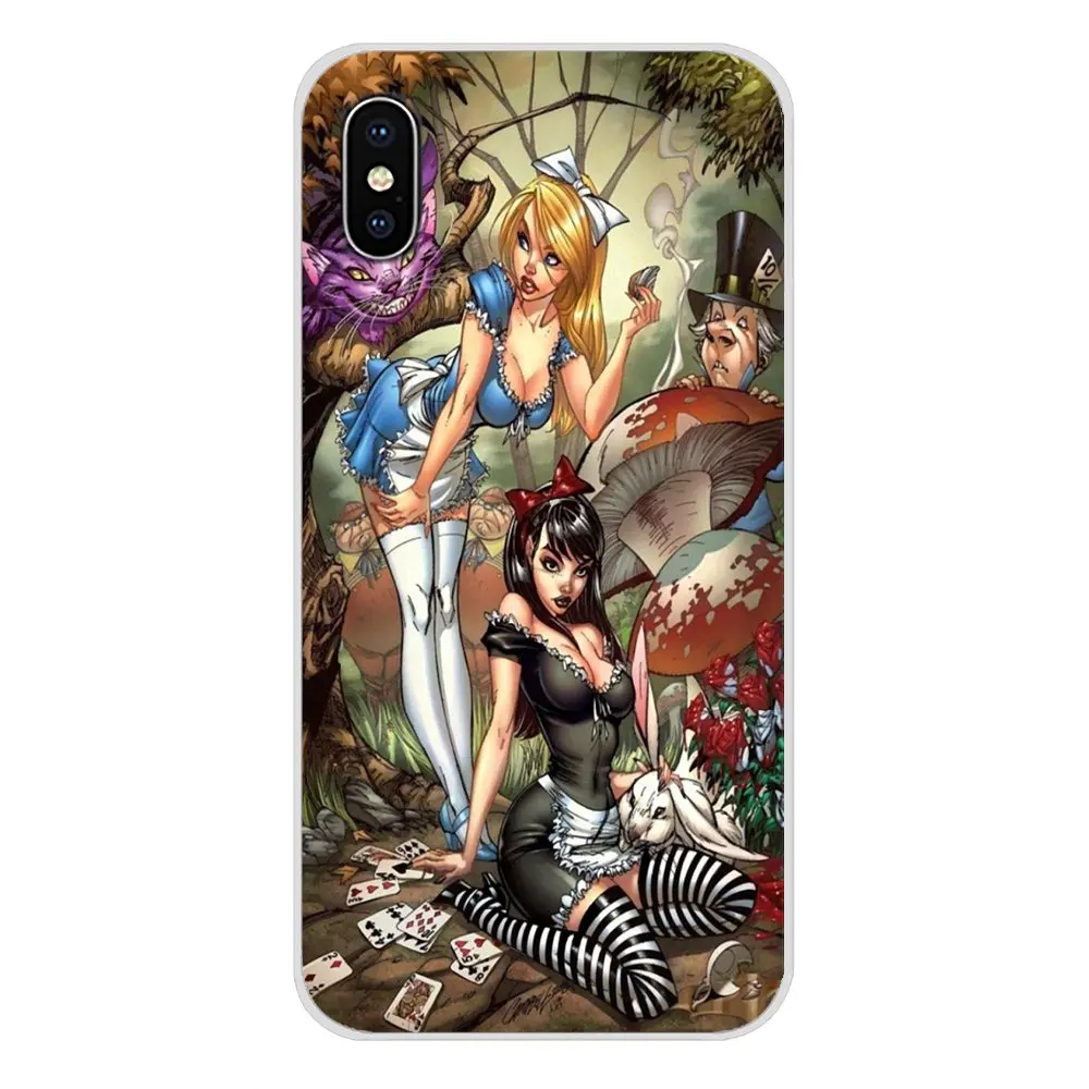Аксессуары чехлы для телефонов Alice in Wonderland Apple IPhone X XR XS MAX 4 4s 5 5S 5C SE 6 S 7 8 Plus ipod touch |