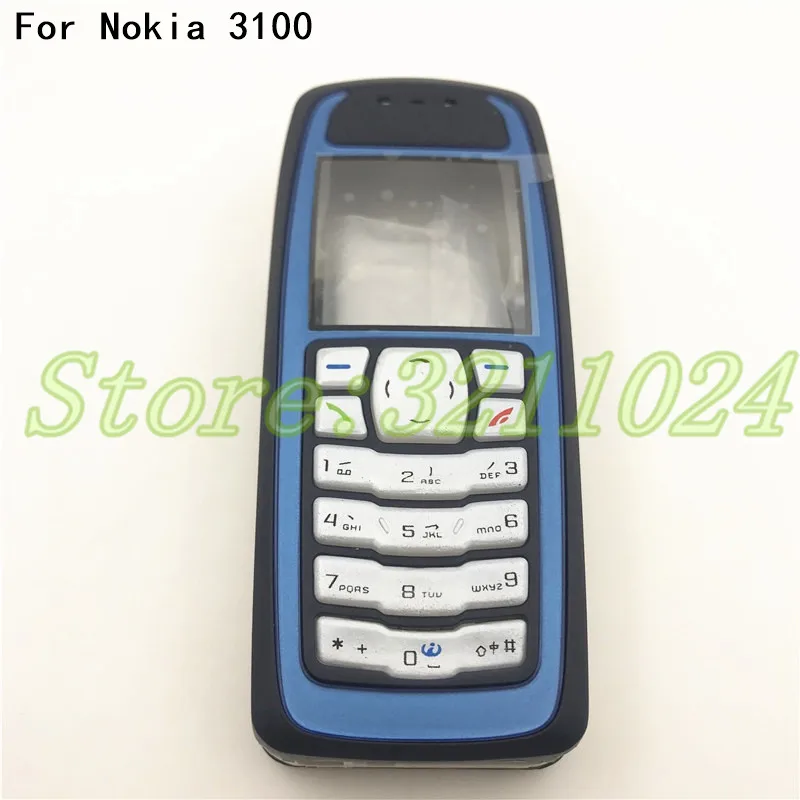 Оригинальный новый полный корпус для Nokia 3100 Передняя средняя рамка + английские