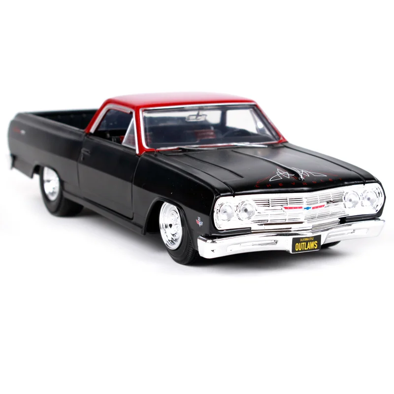 Грузовик пикап Maisto 1:25 1965 Chvrolet EL OYO перезаряженная модель автомобиля игрушечная