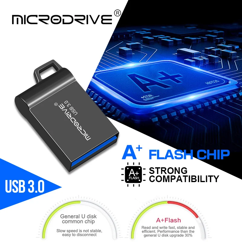 Мини металлический usb флеш накопитель 16 ГБ 32 USB 3 0 супер маленький 64 Гб 128 память