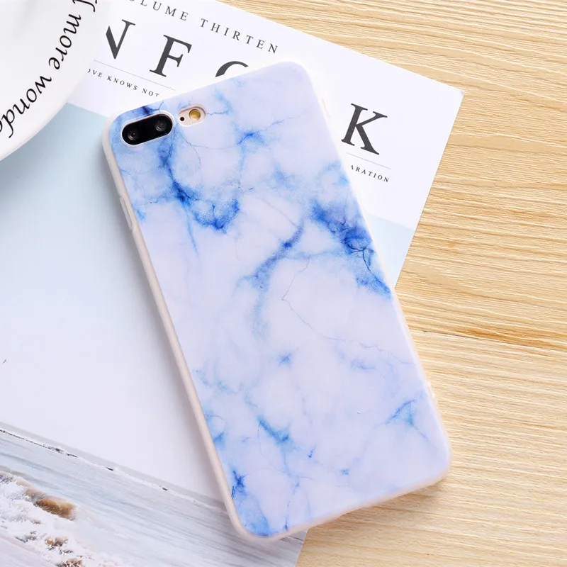 Чехол для iPhone 6 6s 7 8 Plus X 5 S SE гранитный скраб изображение мрамора окрашена