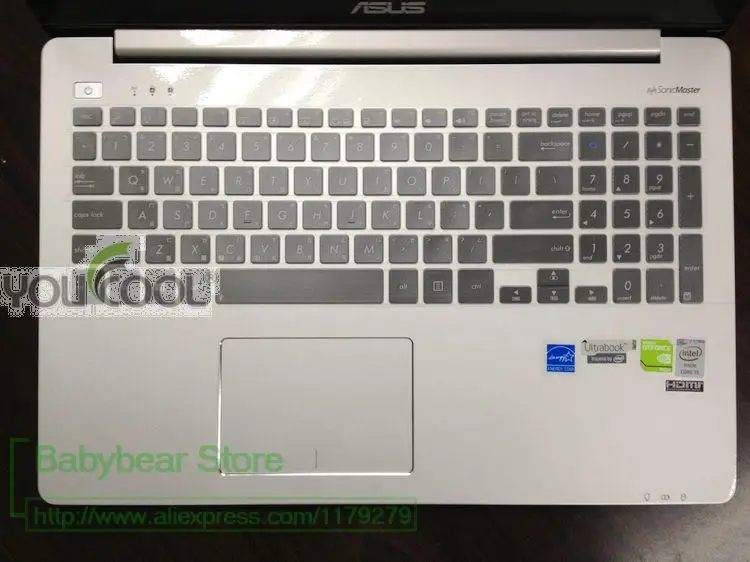 Силиконовый чехол для клавиатуры Vivo book защитный Asus VivoBook R553LN pro551 V551 S551LN K551 LN A551L S551L
