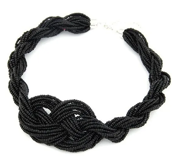Handmade chain bohemian beach-eight simple preparation temperament payments Candy color grape beads bead necklace | Украшения и