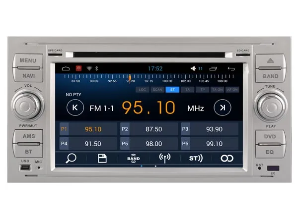 Android 5.1.1 АВТОМОБИЛЬ Аудио dvd плеер ДЛЯ FORD GALAXY/ТРАНЗИТ/KUGA gps Мультимедиа головного