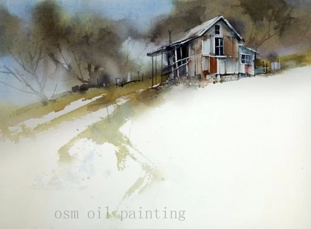 Топ Мастерство современная абстрактная каллиграфия Акварельная ручная работа