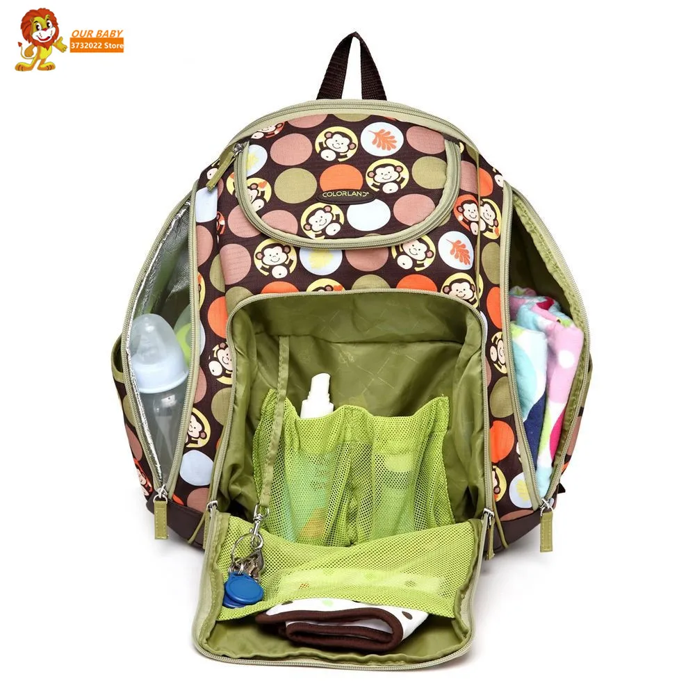 Новинка 2017 года Colorland Пеленки мешок Bolsa большой подгузник сумка пеленки рюкзак