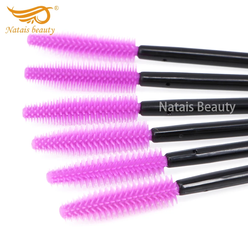 500 шт./лот силиконовая кисть для туши ресниц Кисть макияжа |