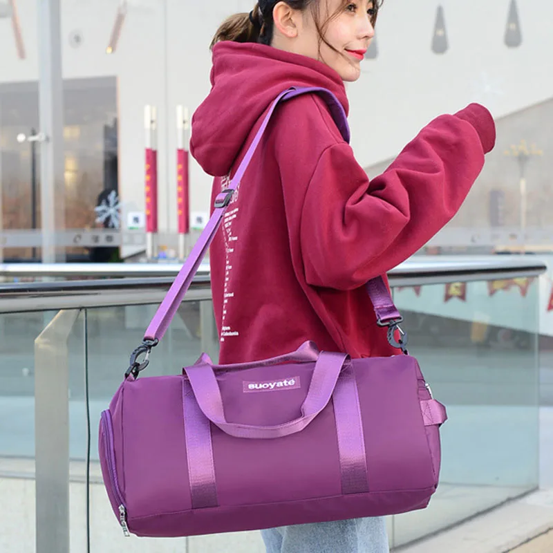 Вместительная сумка для йоги и фитнеса спортивные сумки спортзала сухие Влажные