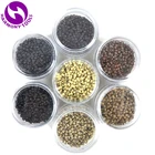 6000 шт. 6 цветов 2,9x1,6x2,0 мм Micro Loop Ring Copper Silicone нано-бисер Tube Nano Hair Extension Tools