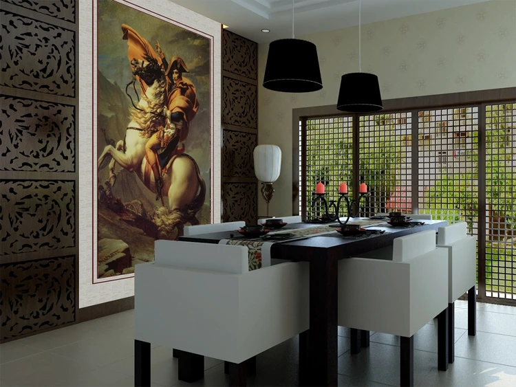 

Custom 3d mural 3D European oil paintings Monalisa portrait background porch corridor living room wallpaper mural