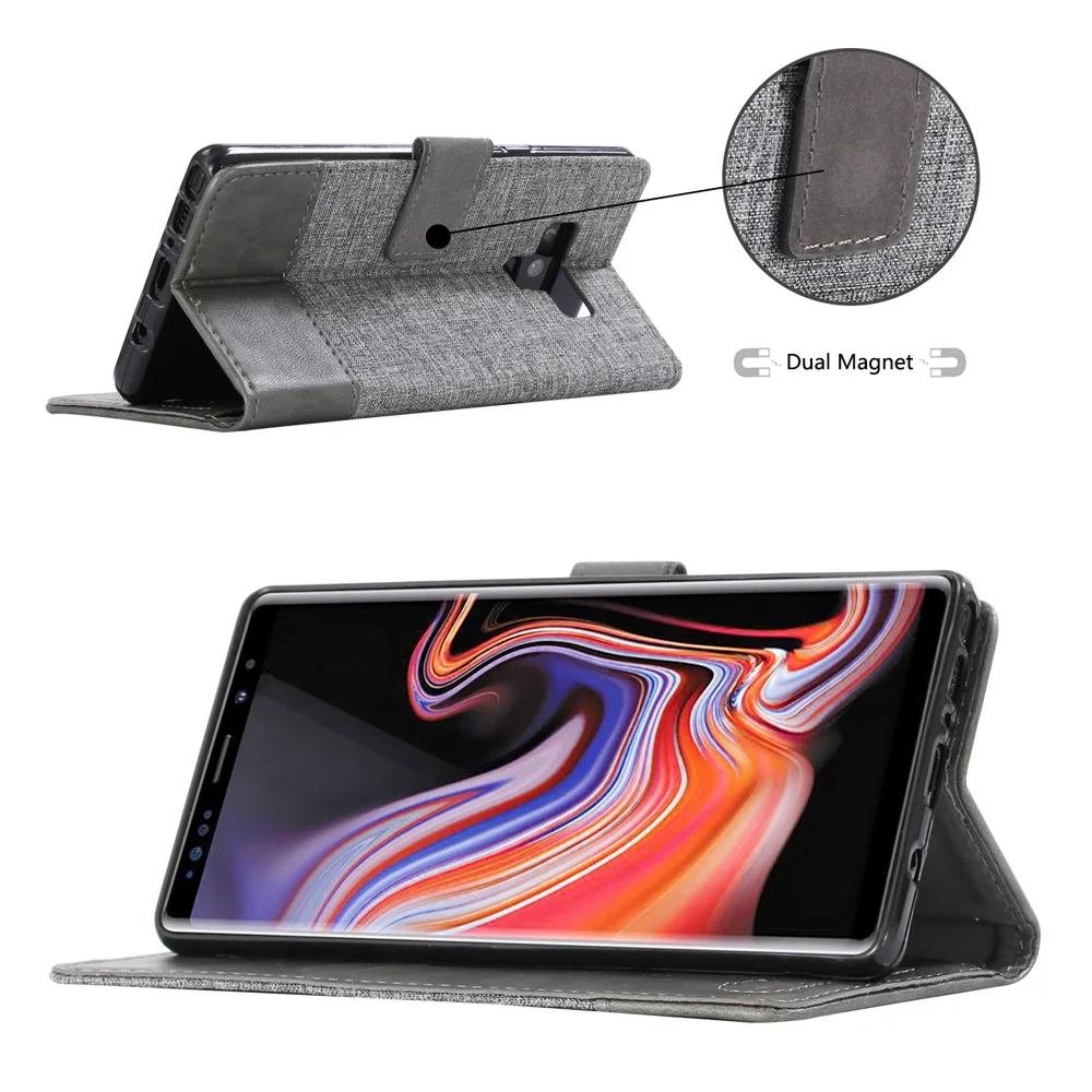 Чехол для Samsung Galaxy S8 S9 S7 Note 8 9 A3 A5 A6 A7 A8 A9 Stra Lite Edge Plus 2017 2018 холщовый чехол бумажник из