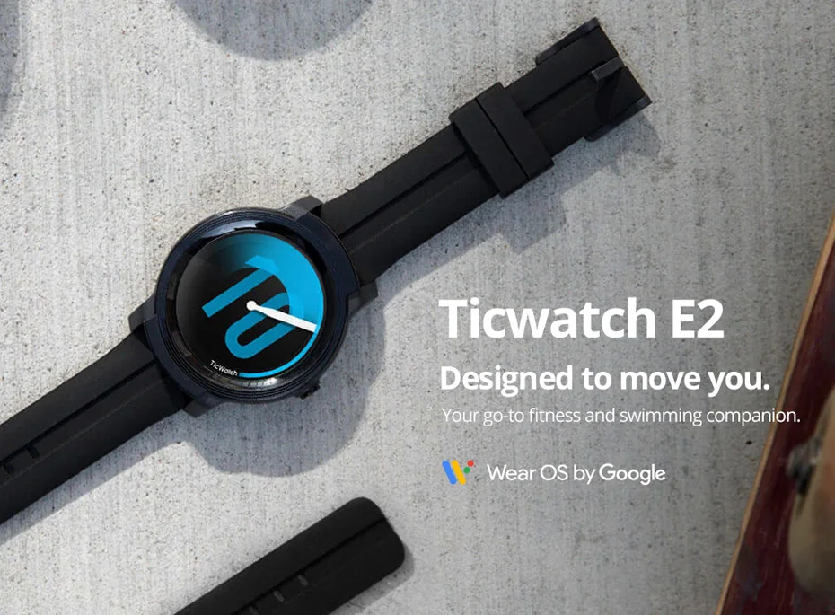 Ticwatch E2 Смарт часы мужские Strava gps Смарт наручные часы носить OS Google 5 ATM водонепроницаемый 2 дня Срок службы батареи фитнес-трекер