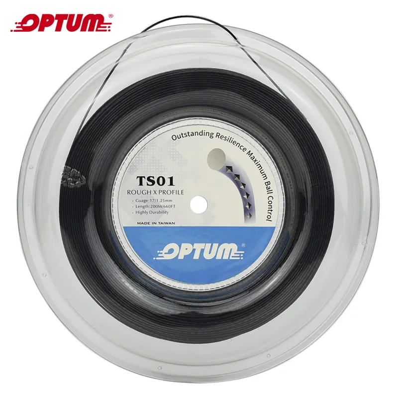 OPTUM шероховатые теннисные струны для ракеток полиэфирные Alu Power грубый 125 200