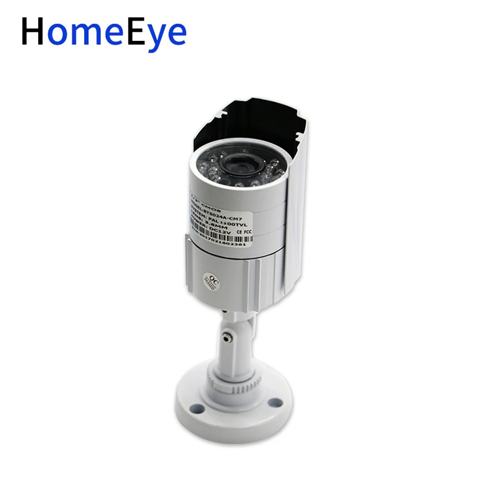 Аналоговая камера видеонаблюдения HomeEye 1/3 дюйма CMOS 1200TVL с объективом 3 6 мм