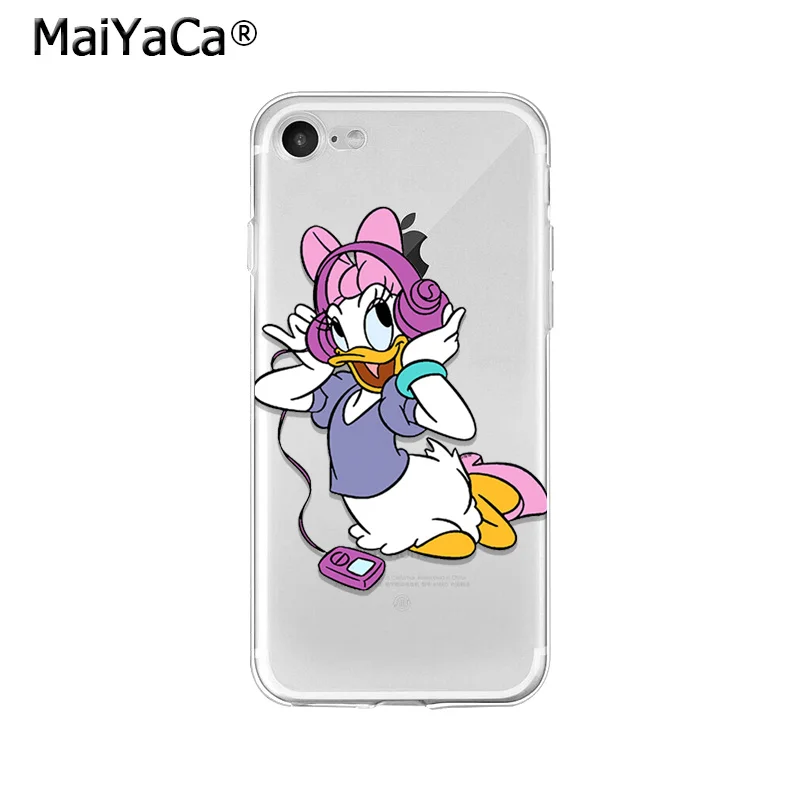 Мягкий ТПУ чехол MaiYaCa Daisy Duck для iPhone X XS MAX 6 6S 7 7plus 8 8Plus 5 5S XR | Мобильные телефоны и