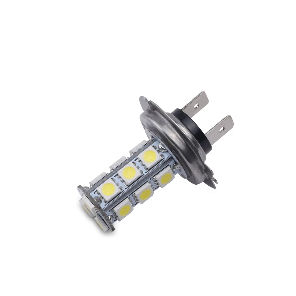 2шт H7 головной светильник светодиодный авто Светодиодная лампа 18 SMD 5050 белый для