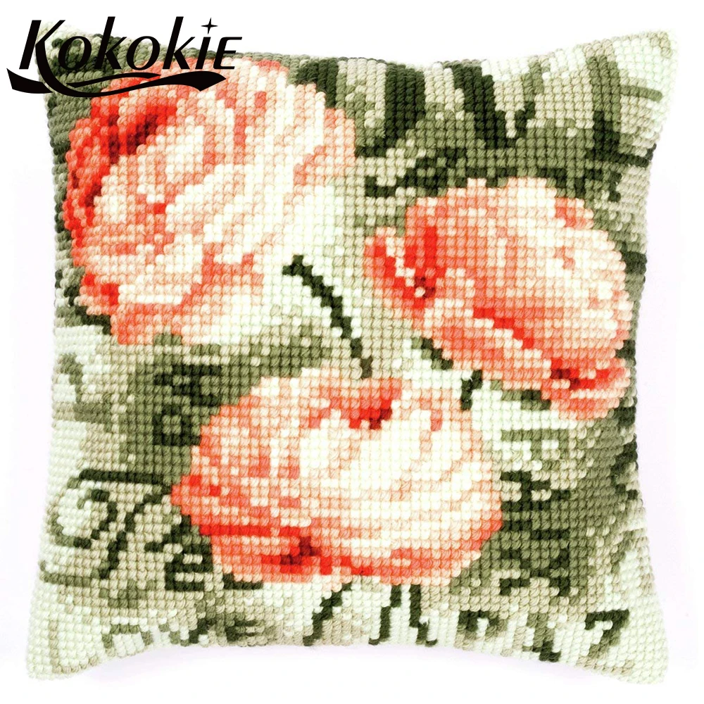 

Набор спиц для рукоделия, коврик для подушки, вышивка ручной работы, наволочка из пряжи, наборы для вышивки крестиком