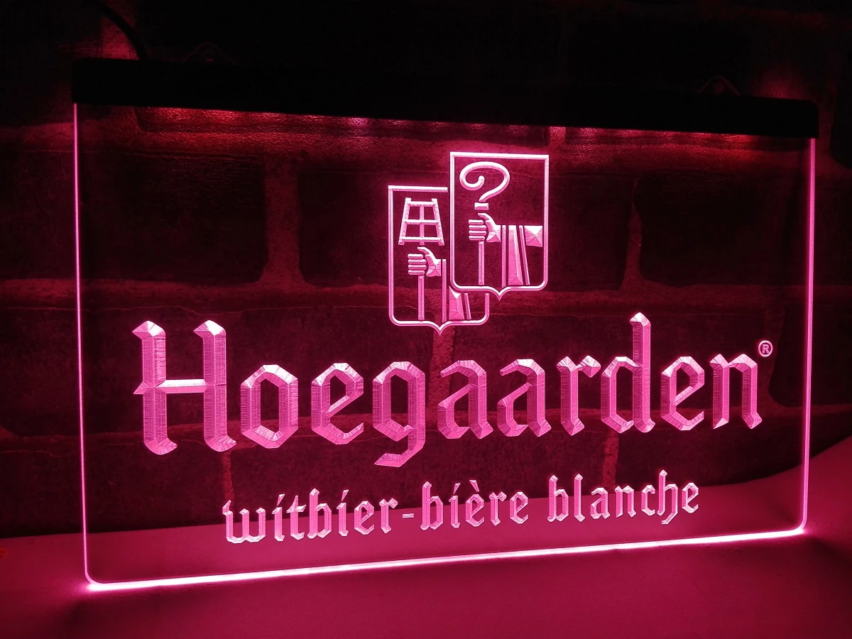 LE173- Hoegaarden Belgium Beer Bar LED Neon Light Sign home decor crafts | Дом и сад