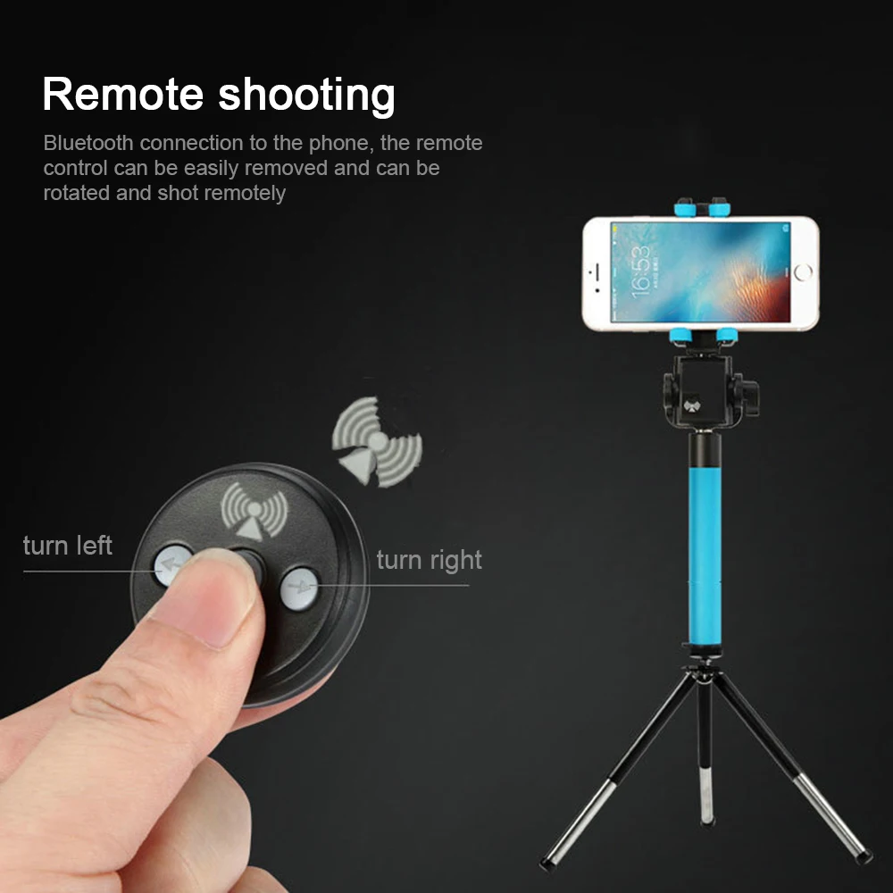 New 360 Degree Electric Rotation Handheld Bluetooth 4.0 Selfie Stick With Rearview Mirror For Smartphone Selfy Remote Stick