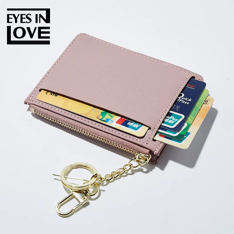 Простые мульти отделения для карт ID держатели женские кошельки OL металлическое