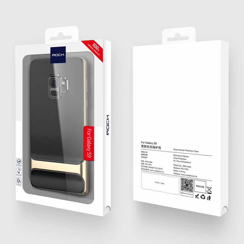 

Case for Samsung Galaxy S9 S9 Plus ROCK Royce Series Luxury Ultrathin Phone Cover for Samsung S9 S9 Plus TPU+PC Hybrid Cases