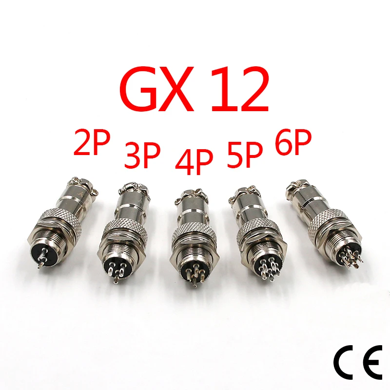 2 комплекта разъем GX12-2-6cores разъем RS765 открытие 12 мм разъем