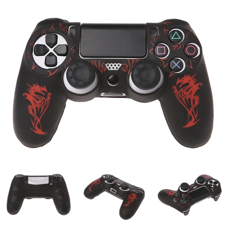 Силиконовый чехол с 2 крышками для джойстика SONY playstation 4 PS4 Dualshock | Электроника