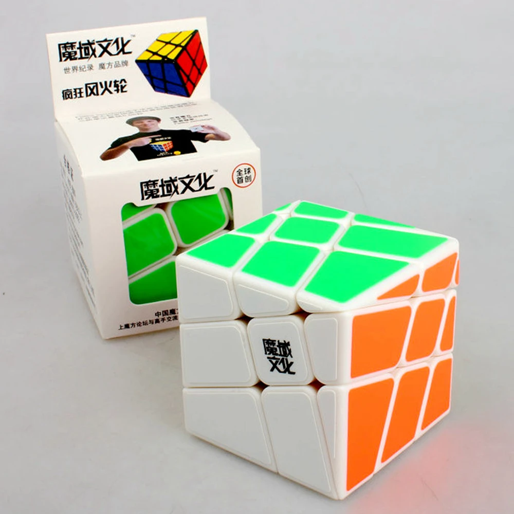 Yongjun Moyu Crazy Wind-fire кольца 57 мм 3x3x3 магический куб скоростная головоломка Фишер косой кубики для детей детские развивающие игрушки