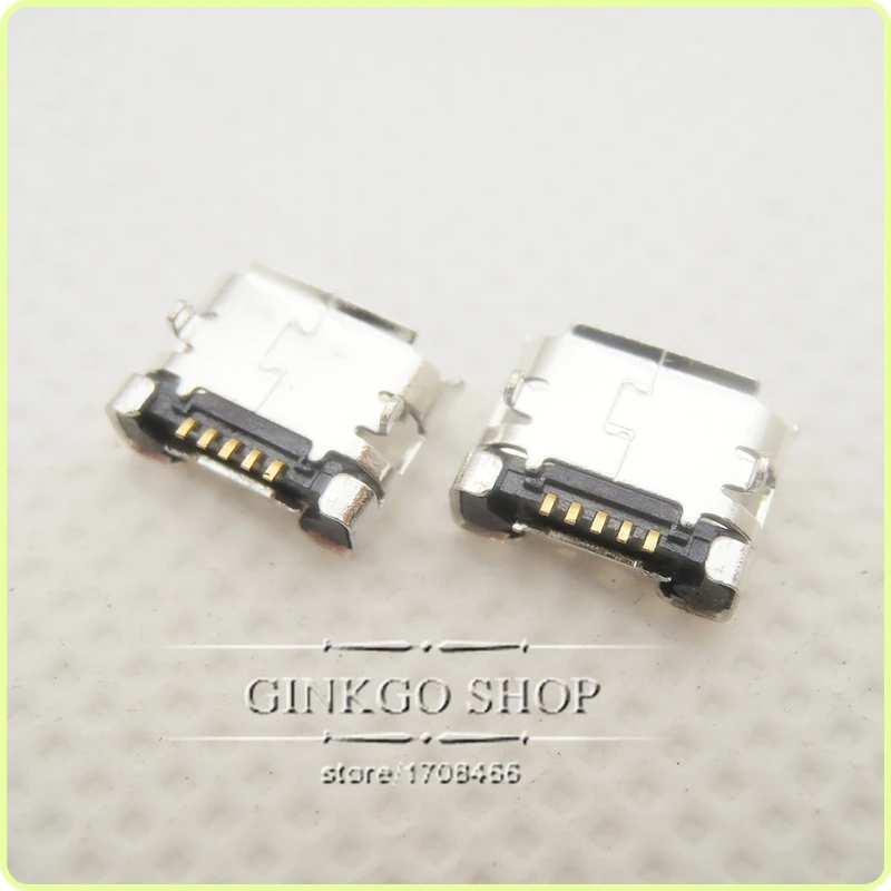50 шт./лот планшетный ПК MINI USB Jack 5P мобильный телефон Micro коннектор 5pin 2 DIP foot