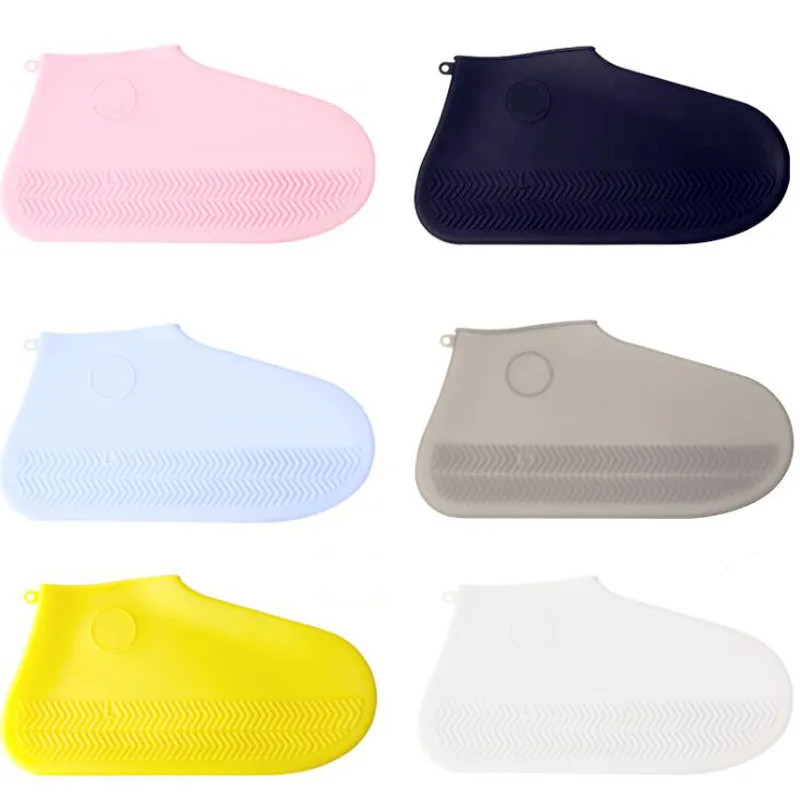 1 пара многоразовые латексные водонепроницаемые Нескользящие Чехлы для