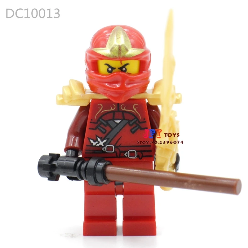 DC10013 Один супергероя фигурки Kai, jay, Cole, Ллойд Золотой строительные блоки Модель Кирпичи игрушки для детей brinquedos menino - Цвет: DC10013