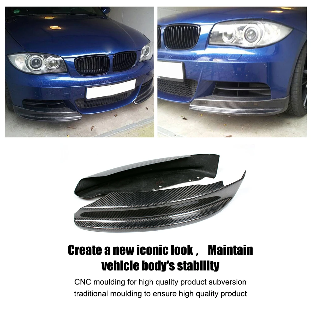 Разделитель бампера из углеродного волокна клапан Cupwings для BMW E82 128i 135i M Sport Coupe 2 Door