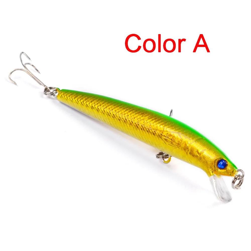 

9.5CM 8.5G 6# Fishing Lures Squid Laser Salwater 3D Minnow Fishing Lures Salt Swimbait Wobbler