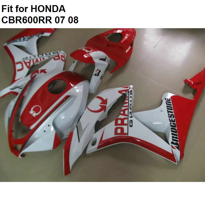 Распродажа обтекателей для Honda CBR 600 RR 2007 2008 белый красный Обтекатели kit CBR600RR 07 08