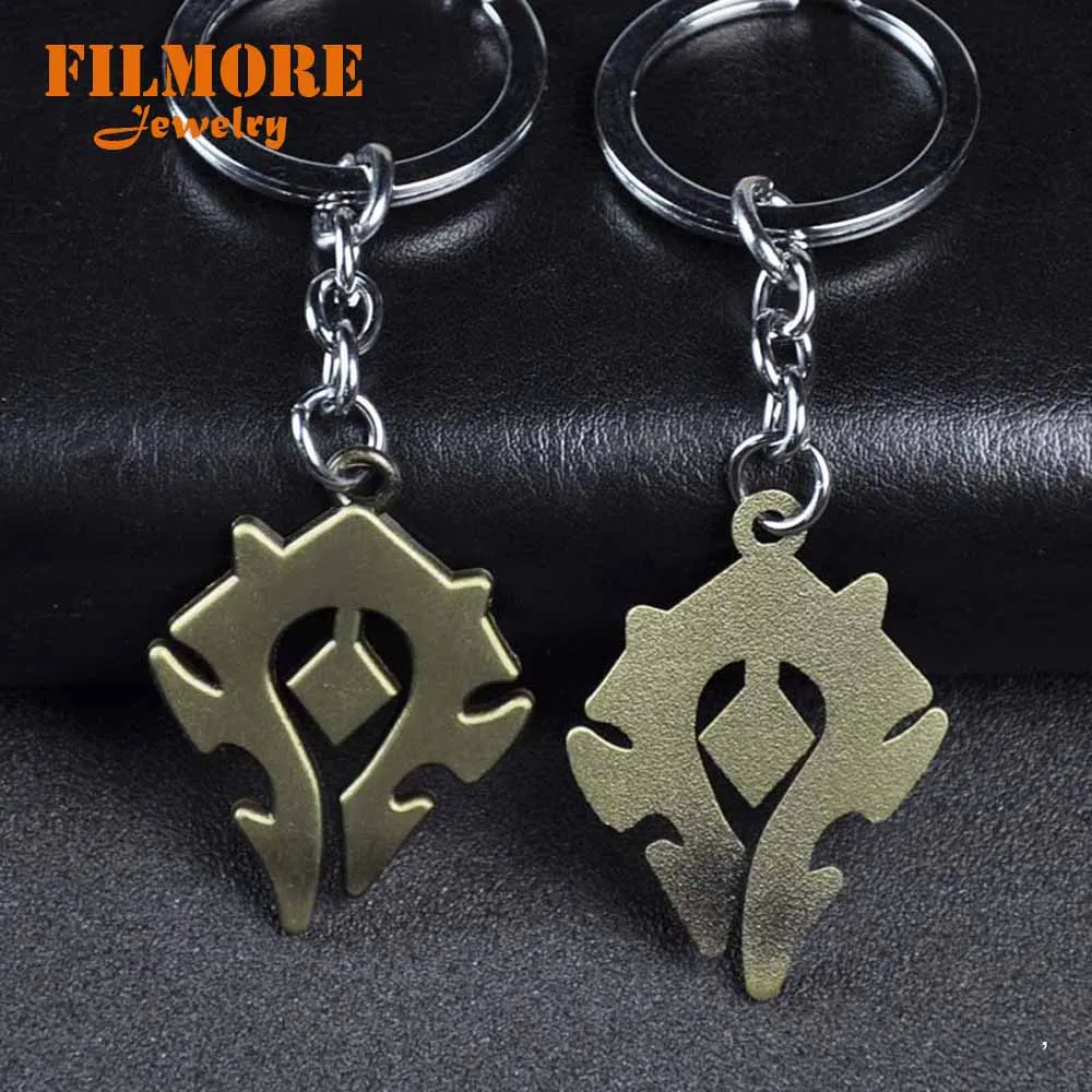 14 Винтажные Ювелирные изделия Warcraft брелок с рисунком из игры Alliance Tribe orde металлический 3D знак амулет-подвеска chaviro сувенир - Цвет: 14
