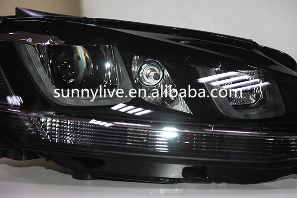 Для VOLKSWAGEN Golf 7 светодиодный ангельские глазки двойной u-образный светильник s