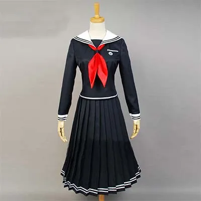 skirt Игра Danganronpa косплей аниме Dangan Ronpa 2 костюм Fukawa Touko JK школьная форма женская одежда косплей костюм и парик - Цвет: skirt