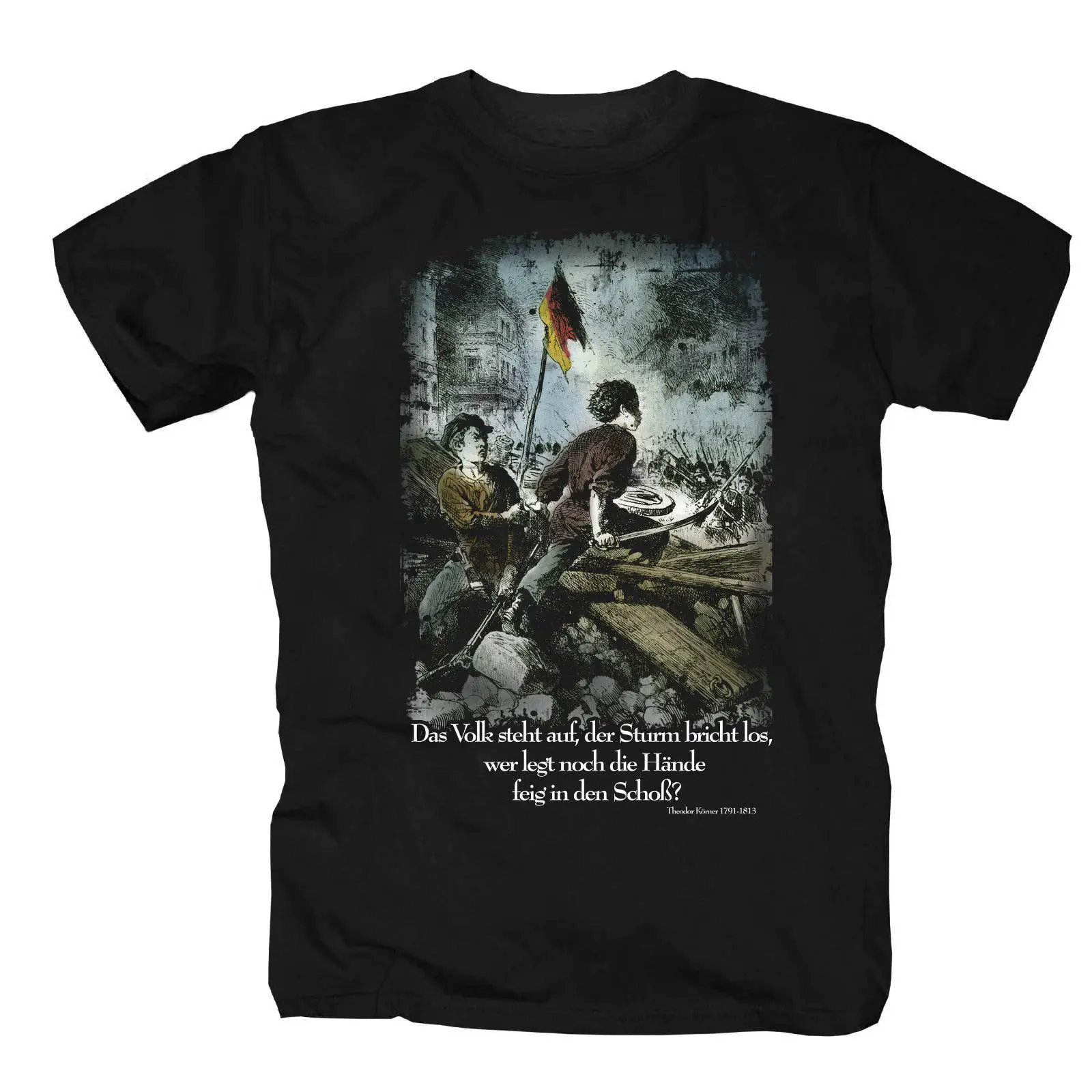 Хлопковая модная футболка с мотивом немецкой революции патриота вермахта
