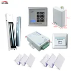 Система контроля доступа 5YOA RFID, набор для сборки, для открывания стеклянных дверей и ворот, электронный магнитный замок, ID-карта, кнопка питания, дверной звонок