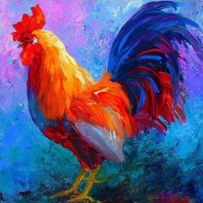5D алмазная картина рукоделие мозаика Красочный Петух Курица Алмазная вышивка