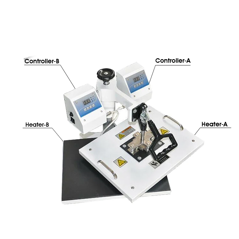 

2 controller box Multifunctional digital 9 in 1 combo heat press machine for printing T-shirt/Mug/Cup/Plate/Hat/Flat/Sock/ Glove