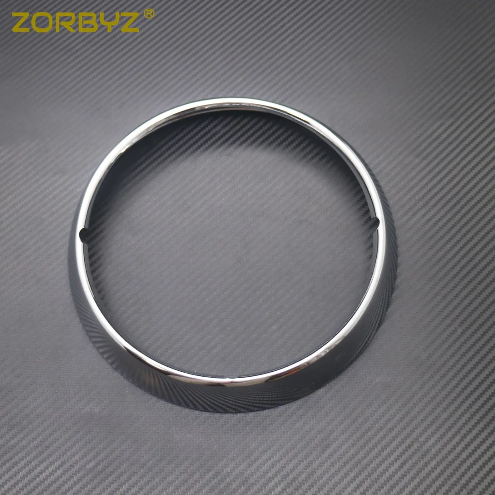ZORBYZ 7 &quotХромированный налобный фонарь накладка кольцо Защитная крышка для Harley