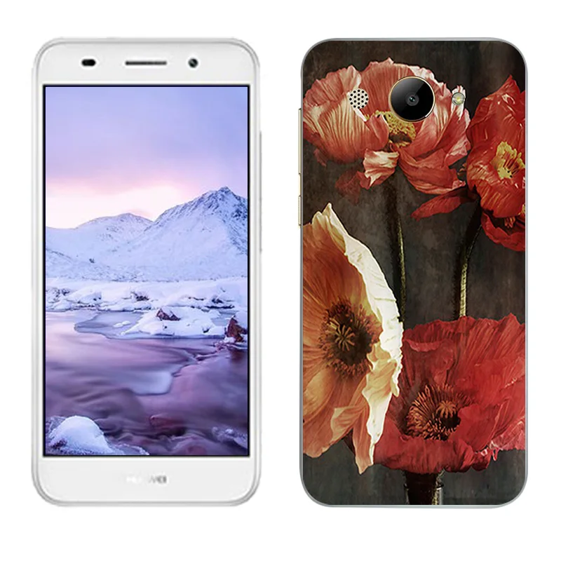 5 0 дюймовые чехлы для Huawei Y3 2017 изящные с рисунком Y5 Lite Мягкий силикон MT6737M|Бамперы|