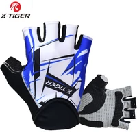x tiger high quality hexagon 3d gel shockproof sport gloves half finger mtb bike gloves cycling gloves bicycle riding gloves