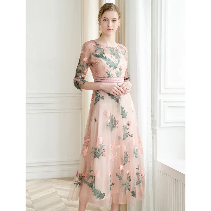 Бежевое абрикосовое Макси длинное платье элегантное женское vestidos de fiesta летнее