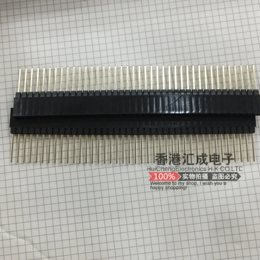 

Single row of single row of rows of needle seat 1X40P 2.54MM 40P single row of female socket long legs mother New Original