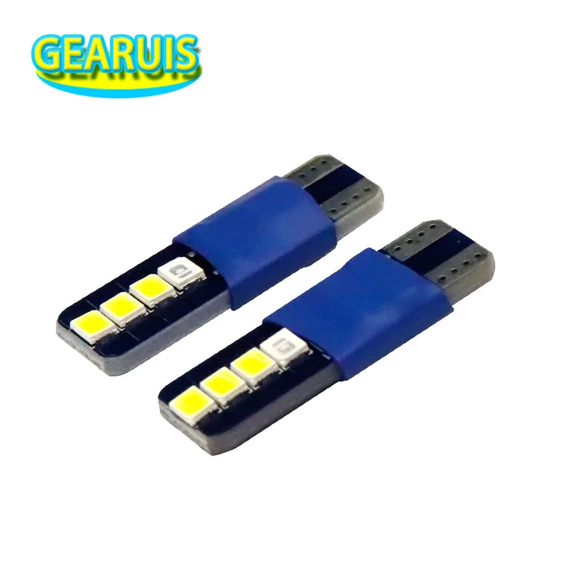 

2X высокая яркость T10 W5W 8 светодиодов 2835 SMD canbus синий-белый двухцветный Лампа для чтения 168 194 501 Боковая клиновая парковочная лампа 12 В