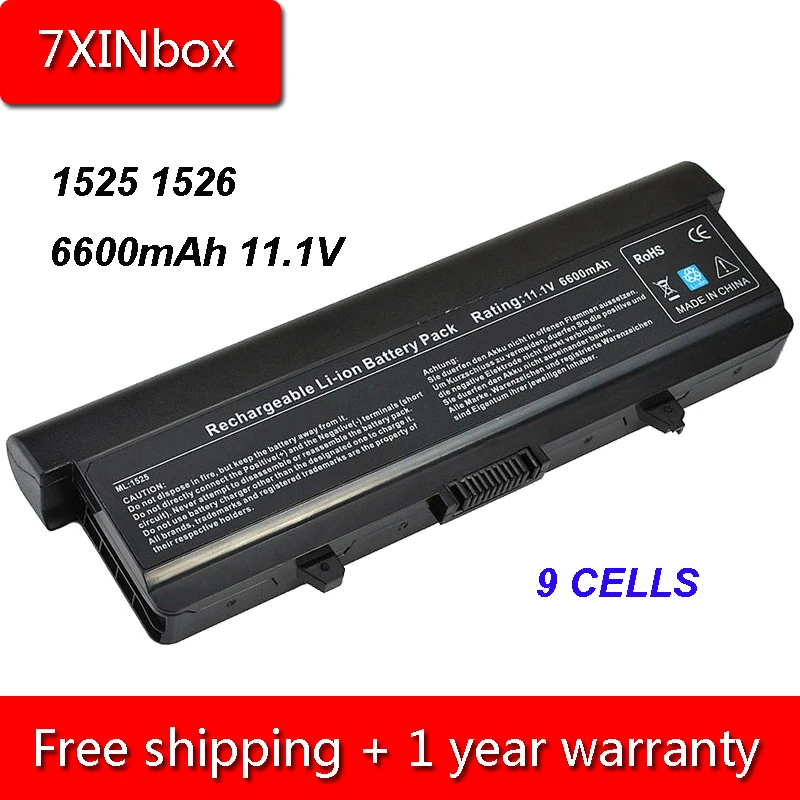 Аккумулятор для ноутбука Dell Inspiron 6600 11 1 1525 1526 1545 1440 1445 мАч 1750 в GP952 D608H GW240 X284G RN873